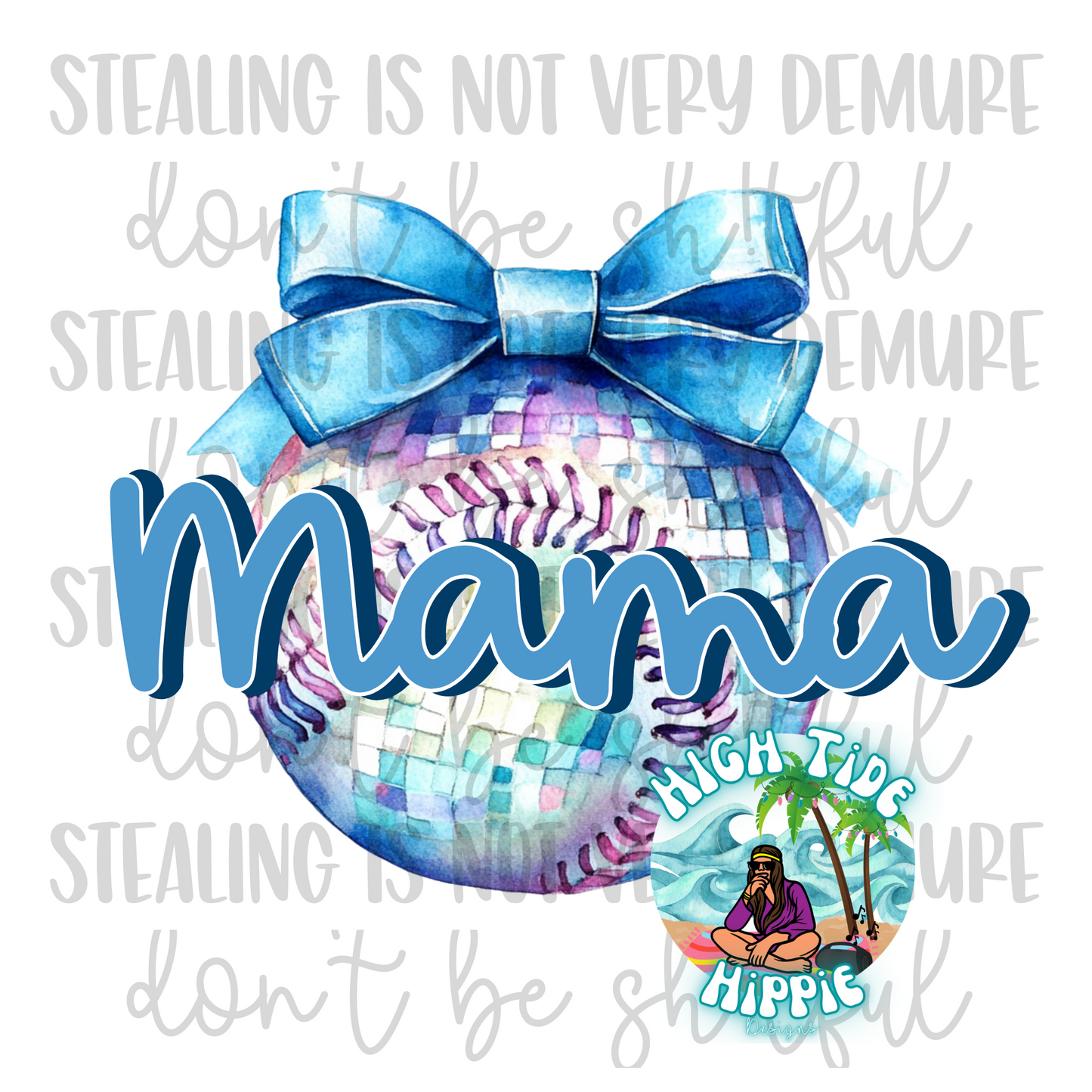 Disco Baseball Mama PNG DIGITAL DOWNLOAD