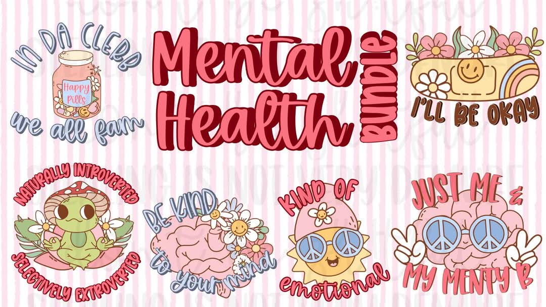 Mental Health Bundle PNG DIGITAL DOWNLOAD