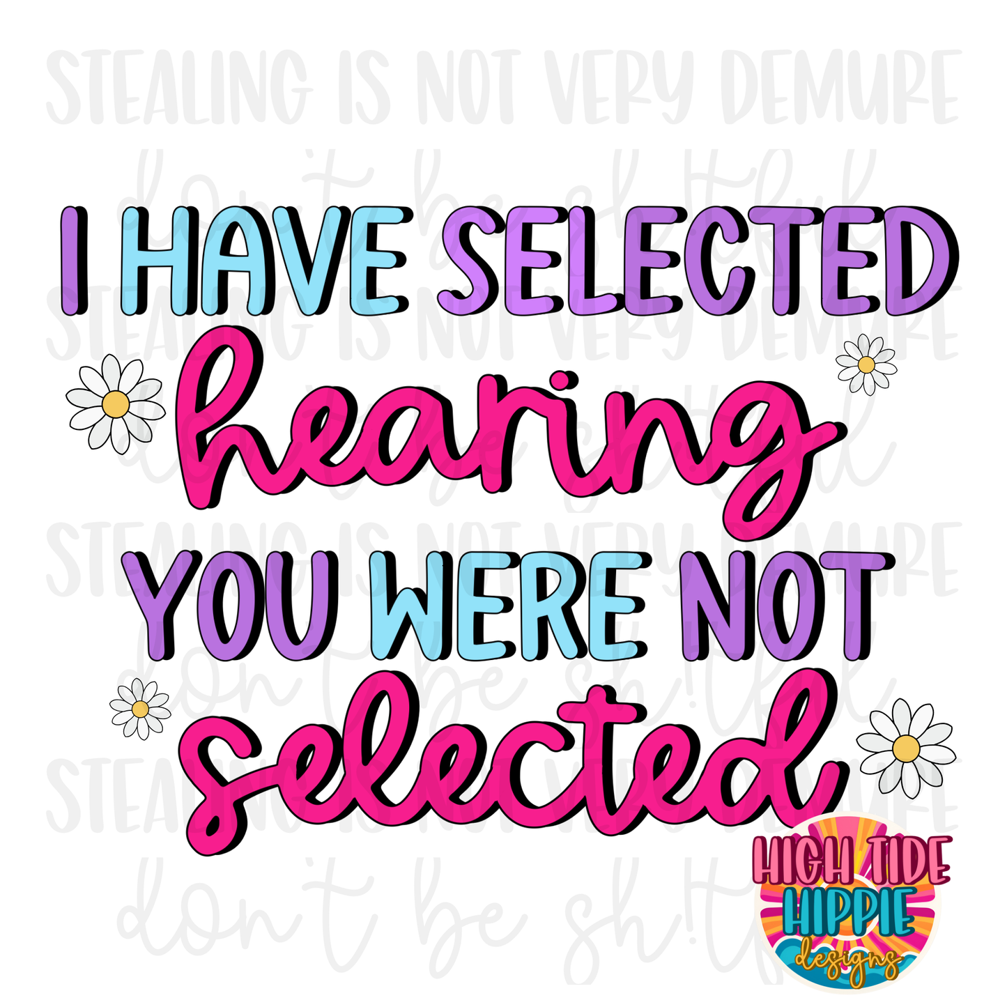Selected Hearing PNG DIGITAL DOWNLOAD