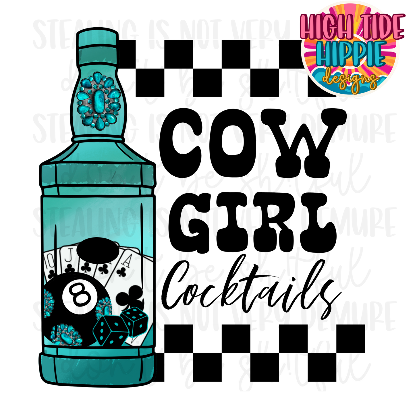 Cow Girl Cocktails PNG DIGITAL DOWNLOAD