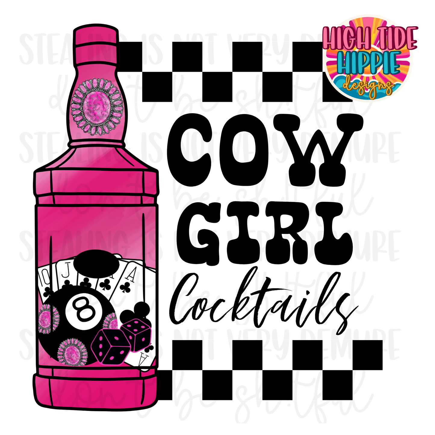 Cow Girl Cocktails PNG DIGITAL DOWNLOAD