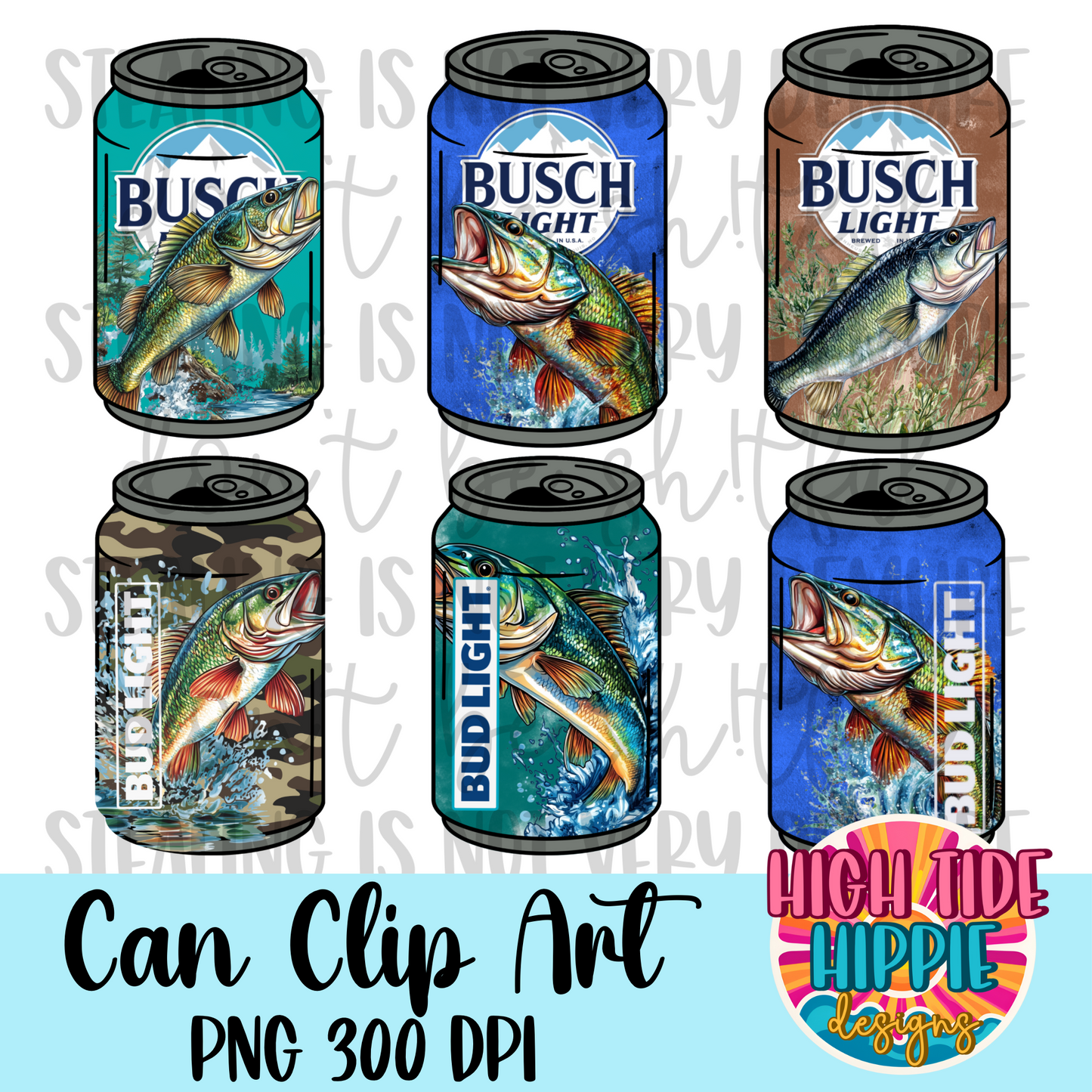 Manly Can Clip Art Bundle