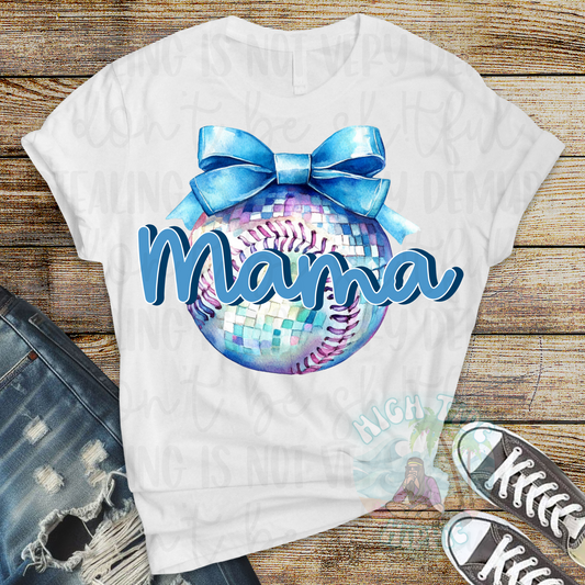 Disco Baseball Mama PNG DIGITAL DOWNLOAD