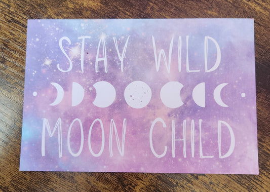 Stay Wild Moon Child Thank You Cards