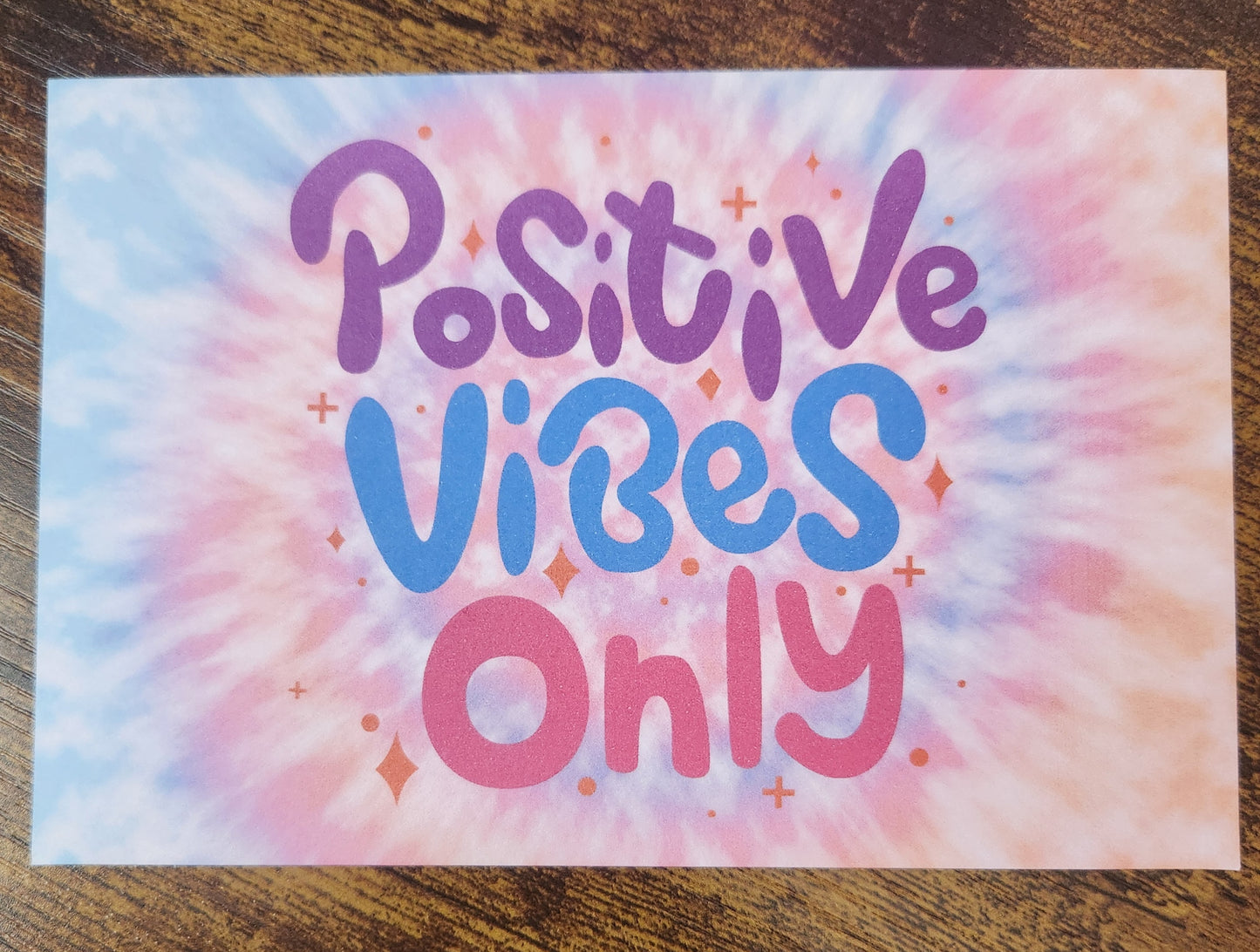 Positive Vibes Only Thank You Cards