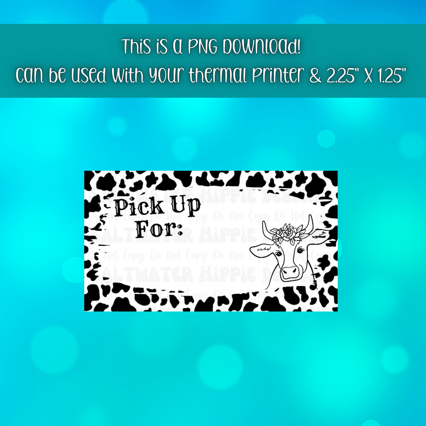 Pick Up For: Cow Print