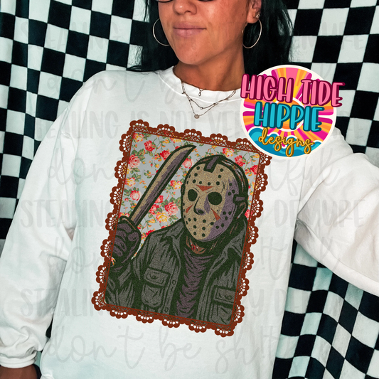 Floral Horror PNG DIGITAL DOWNLOAD