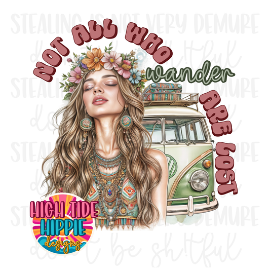 Not All Who Wander Are Lost PNG DIGITAL DOWNLOAD