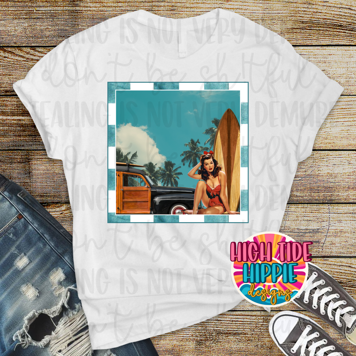Vintage Beach PNG DIGITAL DOWNLOAD