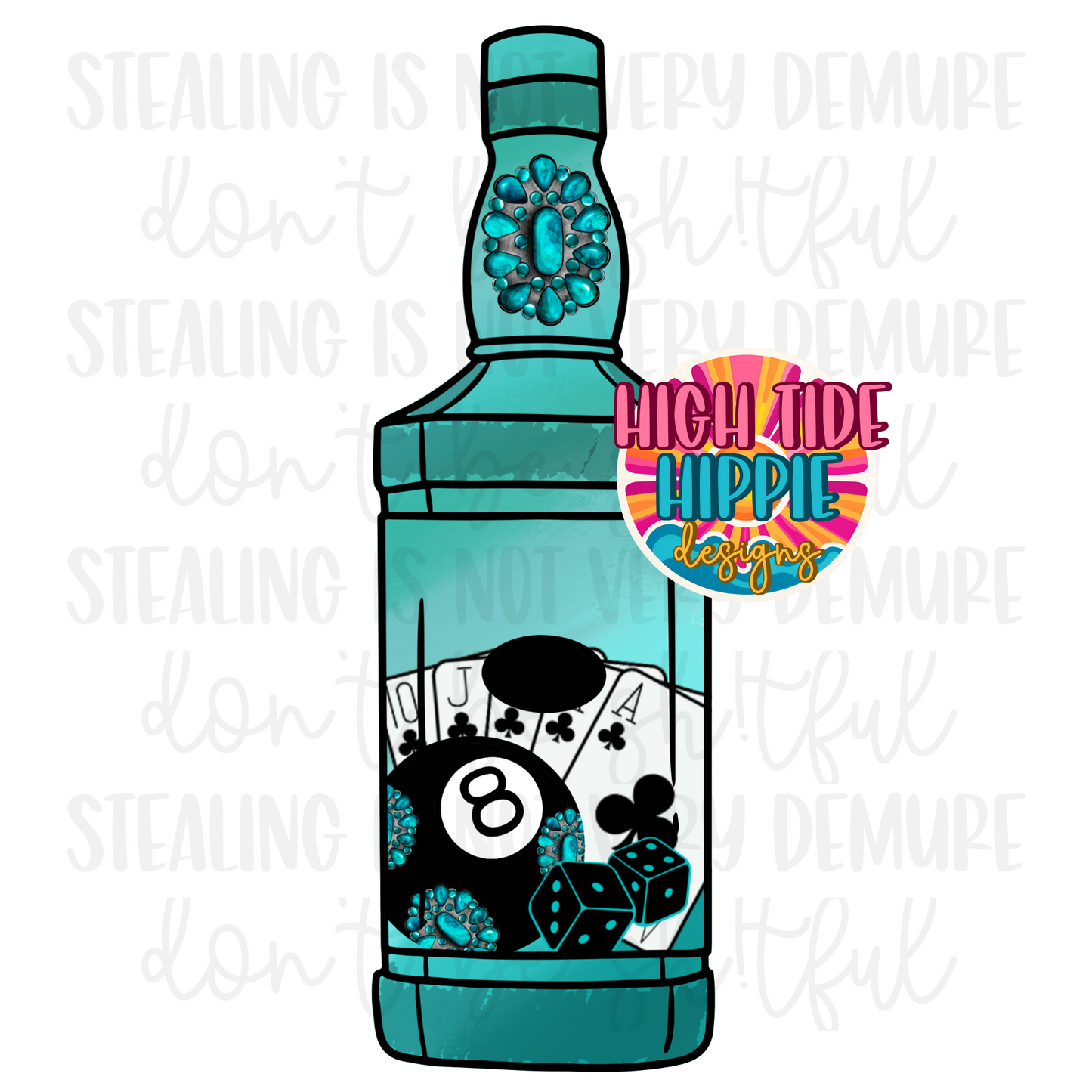 Western Whiskey Bottle ClipArt PNG DIGITAL DOWNLOAD