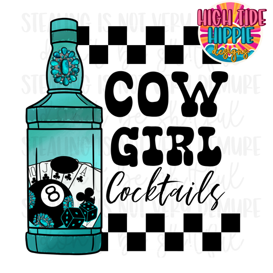 Cow Girl Cocktails PNG DIGITAL DOWNLOAD