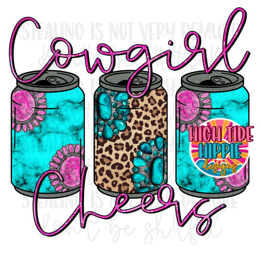 Cowgirl Cheers PNG DIGITAL DOWNLOAD