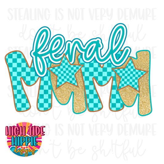 Feral Mama & Mini Bundle PNG DIGITAL DOWNLOAD