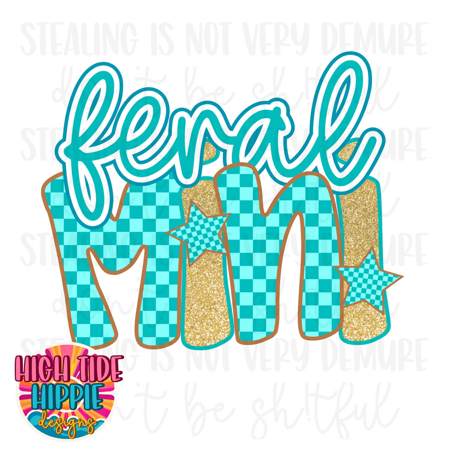 Feral Mama & Mini Bundle PNG DIGITAL DOWNLOAD