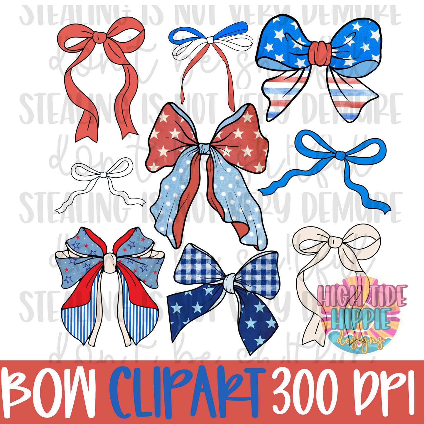4OJ Bow Clip Art Bundle