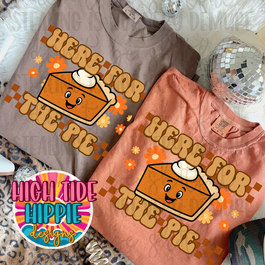 Here For The Pie PUMPKIN PNG DIGITAL DOWNLOAD