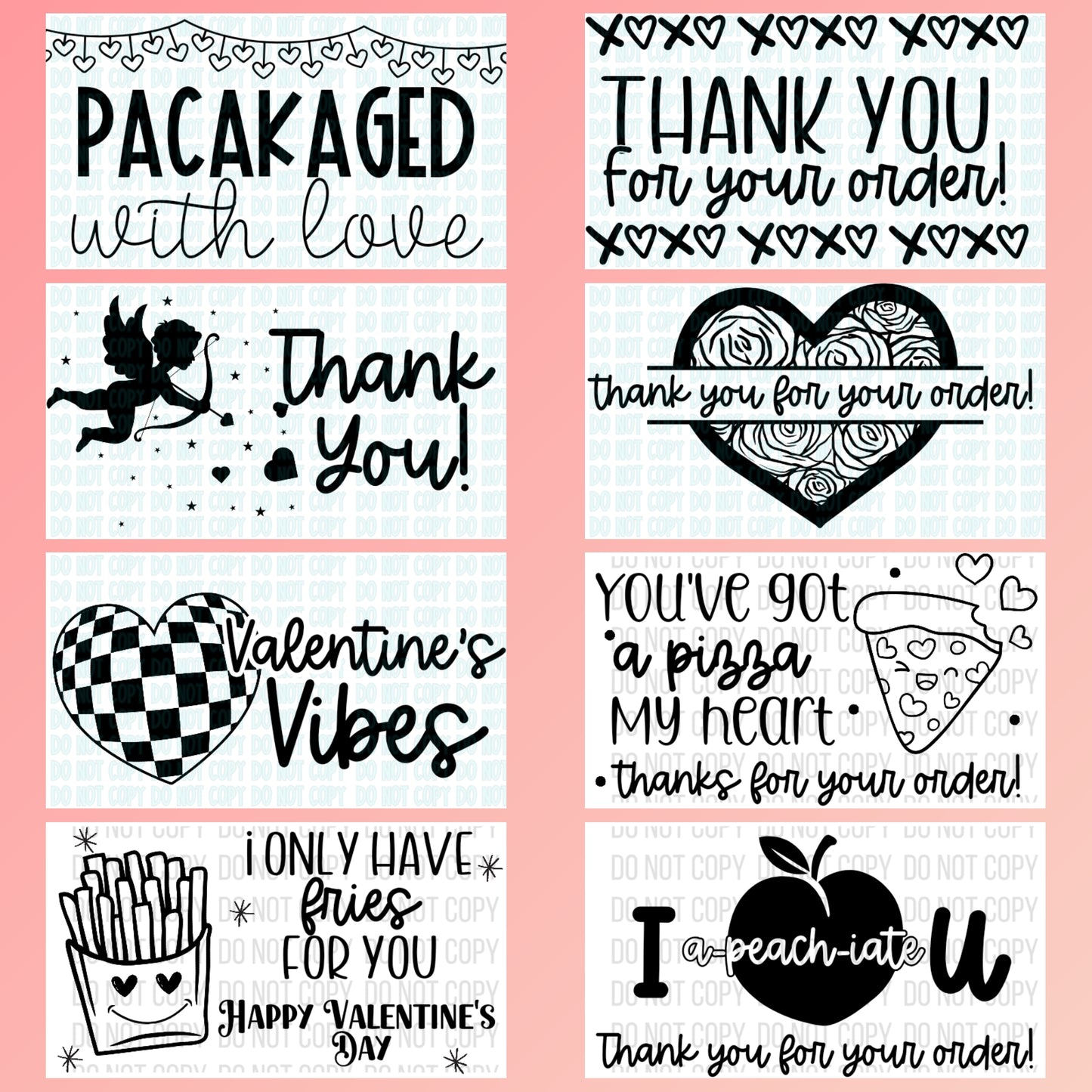 Valentine's Day Package Labels