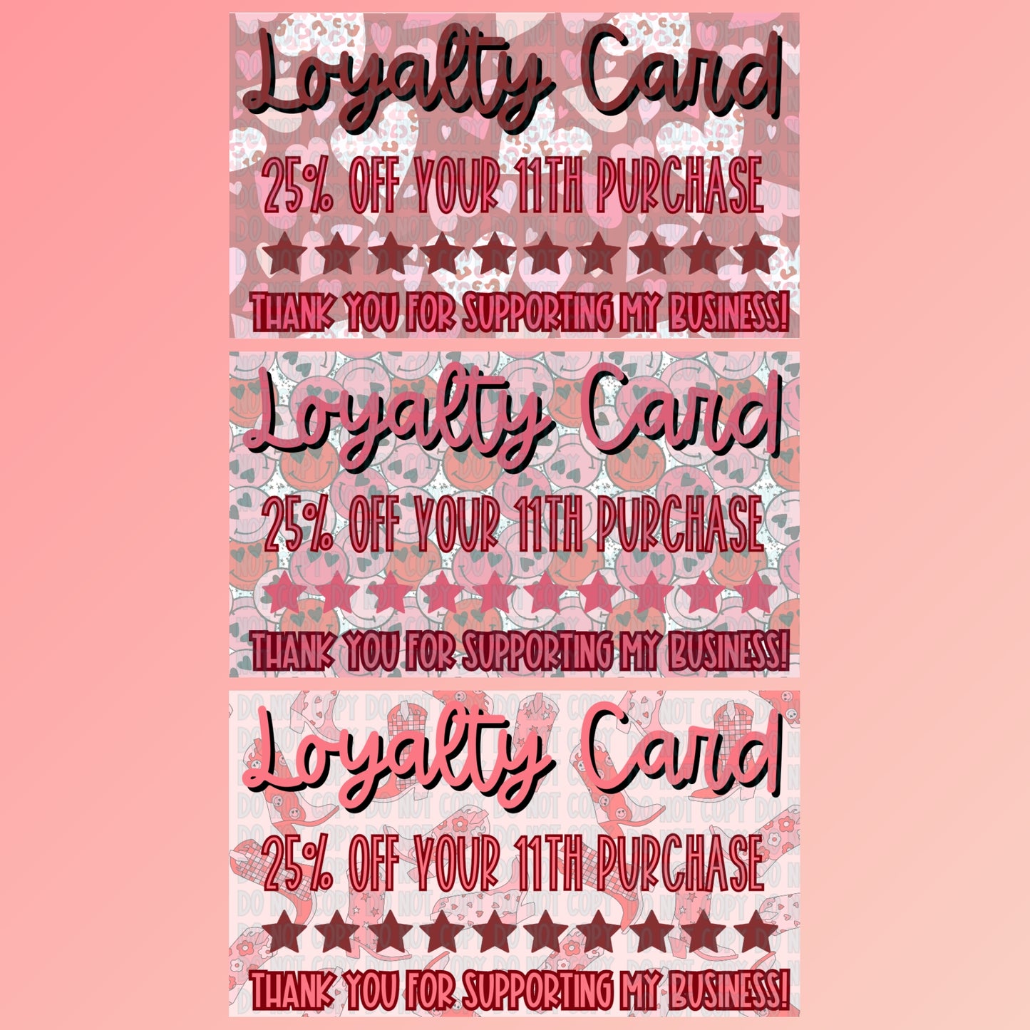 Loyalty Cards Valentine's Day