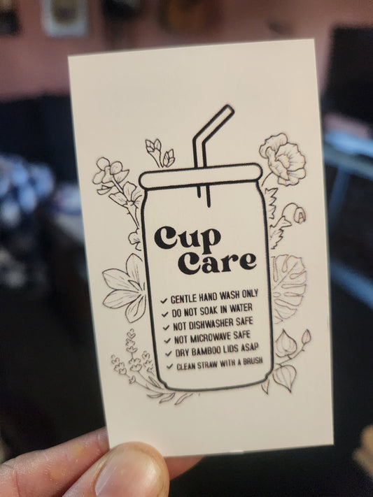 Libbey Cup Care Card