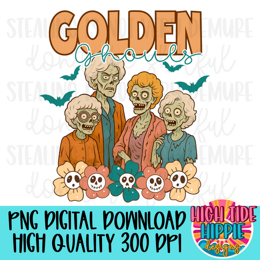 Golden Ghouls PNG DIGITAL DOWNLOAD