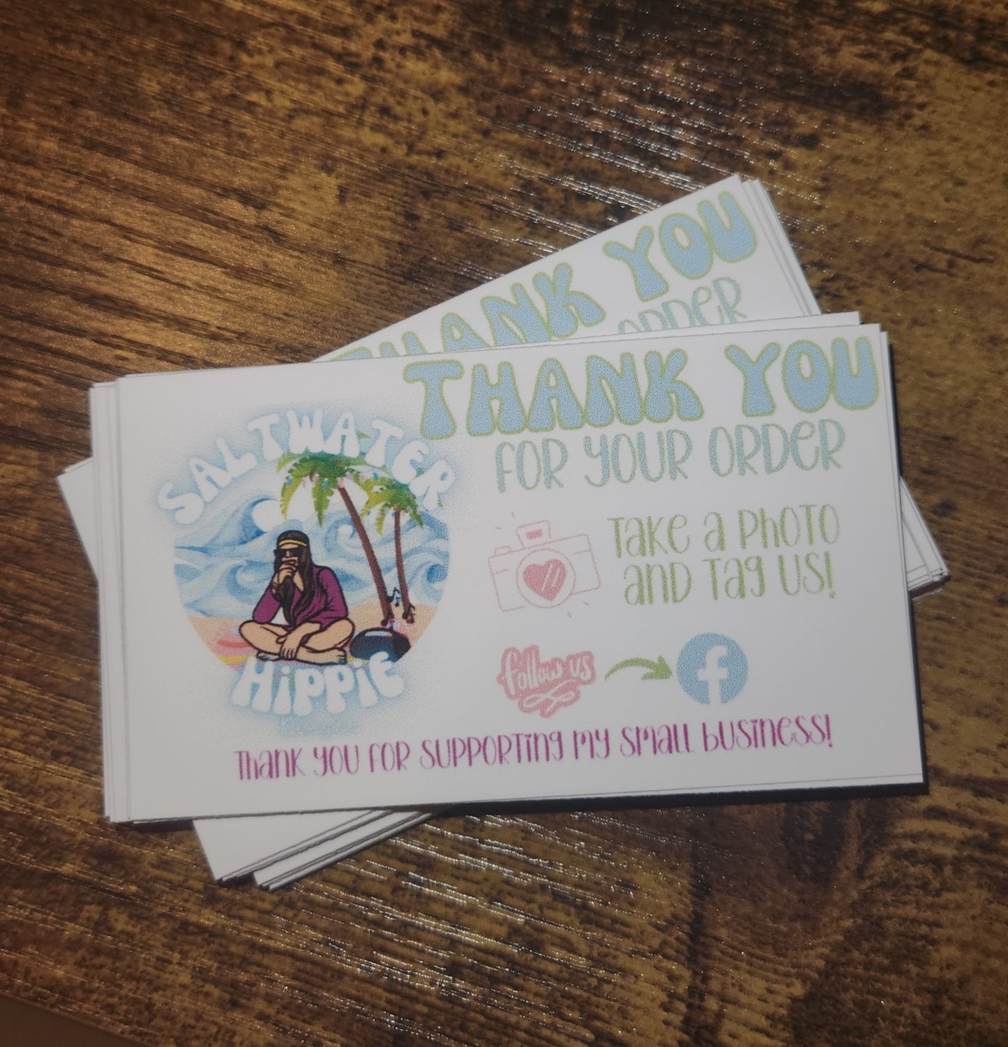 Custom Thank You Cards BUSINESS CARD SIZE