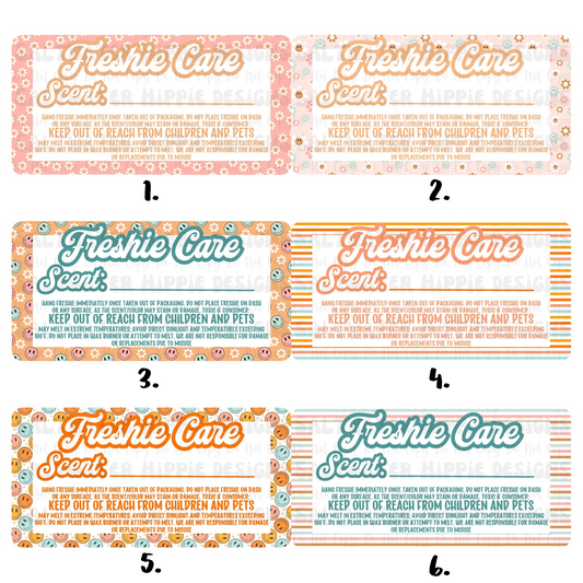 Retro Freshie Labels SET OF 6