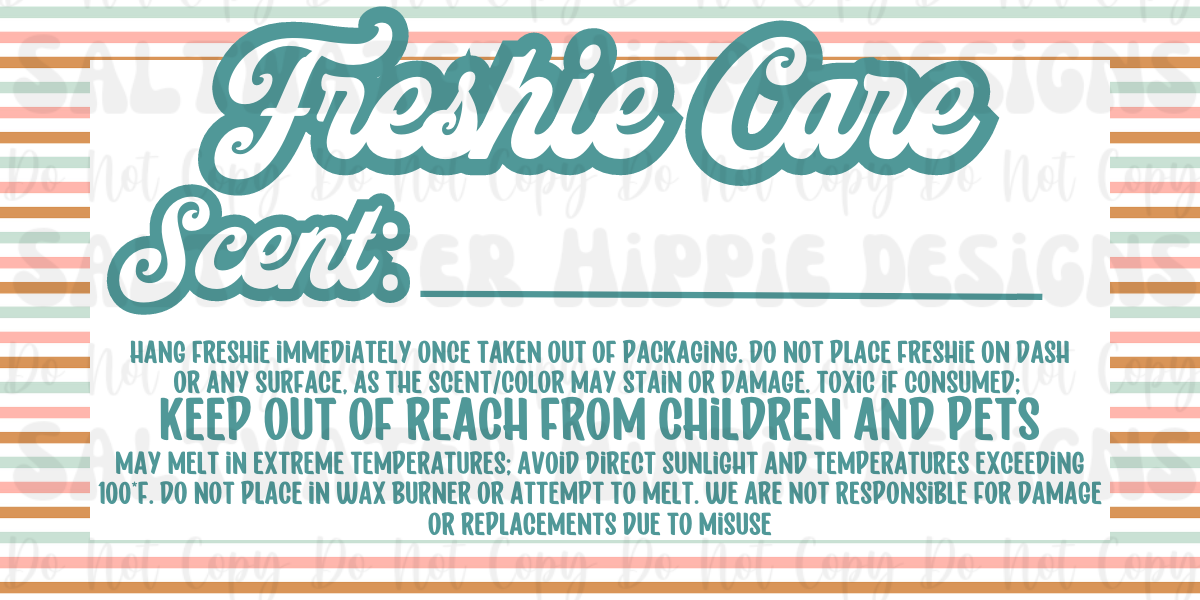 Retro Freshie Care