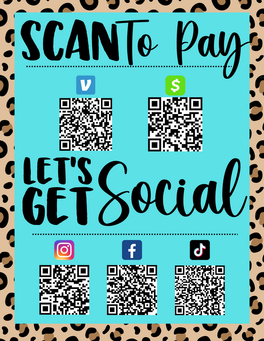 Scan to Pay/ Let's get Social DIGITAL